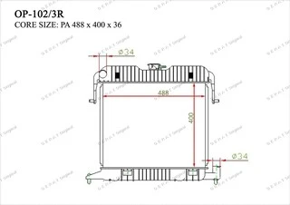 Радиатор основной Gerat OP-102/3R