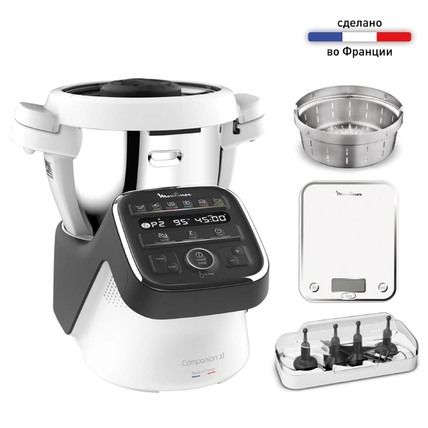 Кухонный робот Moulinex Companion XL HF80B832 с функцией нагрева