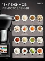 Комплект Кухонный робот ARG Cook+ CR-1 + Погружной блендер ARG HB-6010  - фото 4