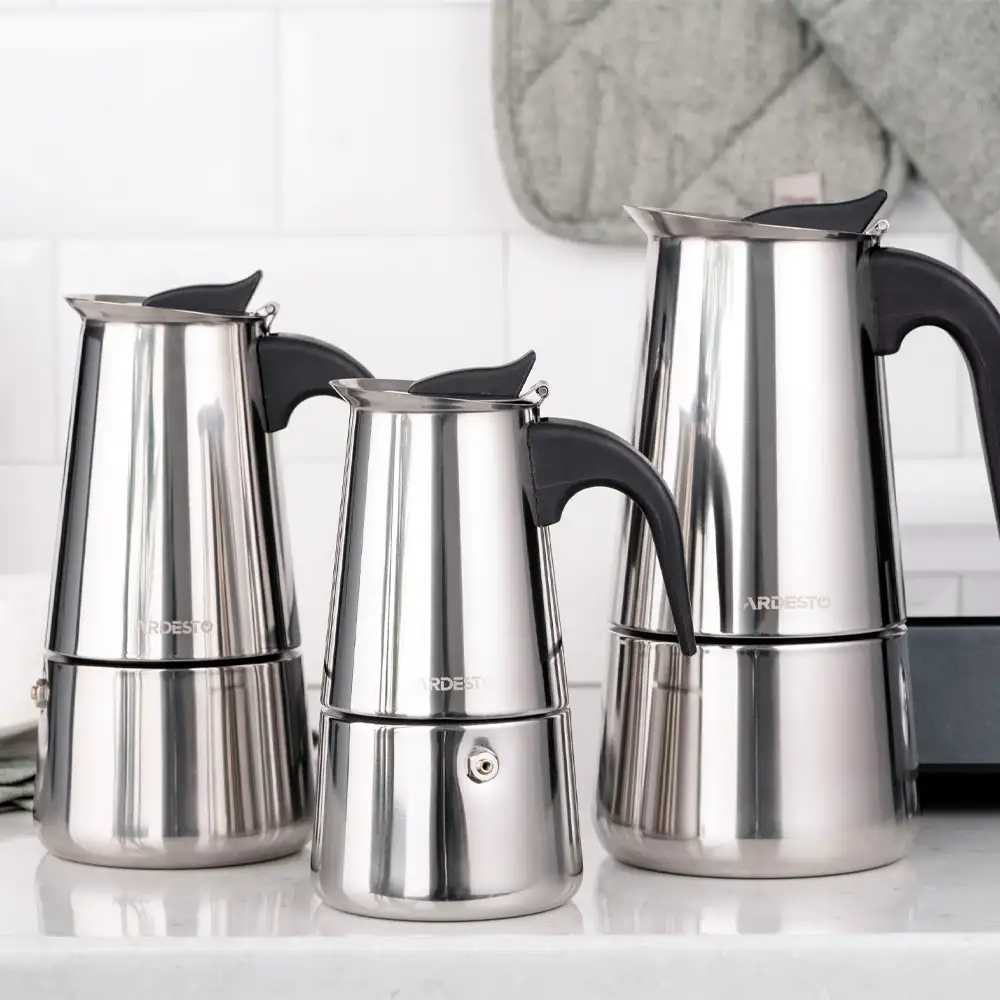 Гейзерная кофеварка Ardesto Gemini Apulia AR0806SS, 6 чашек - фото 6