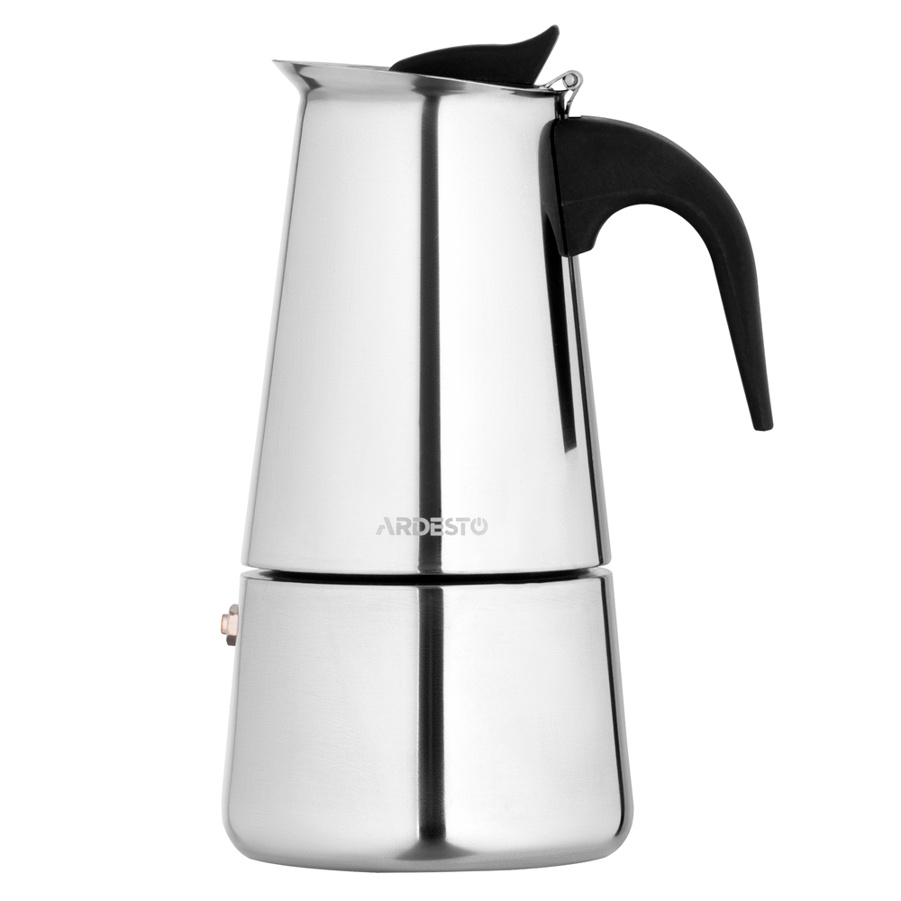 Гейзерная кофеварка Ardesto Gemini Apulia AR0806SS, 6 чашек Гейзерная кофеварка Ardesto Gemini Apulia AR0806SS, 6 чашек
