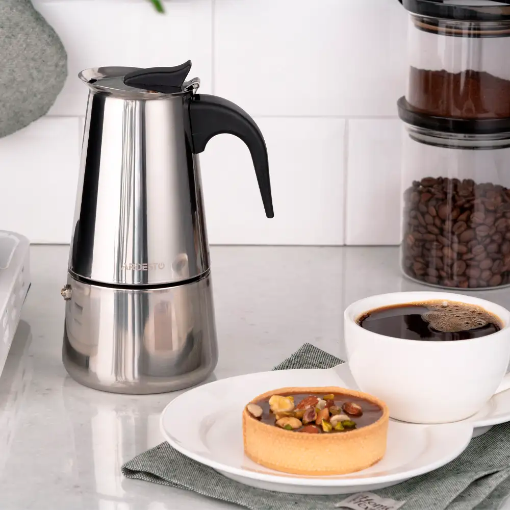 Гейзерная кофеварка Ardesto Gemini Apulia AR0806SS, 6 чашек - фото 8