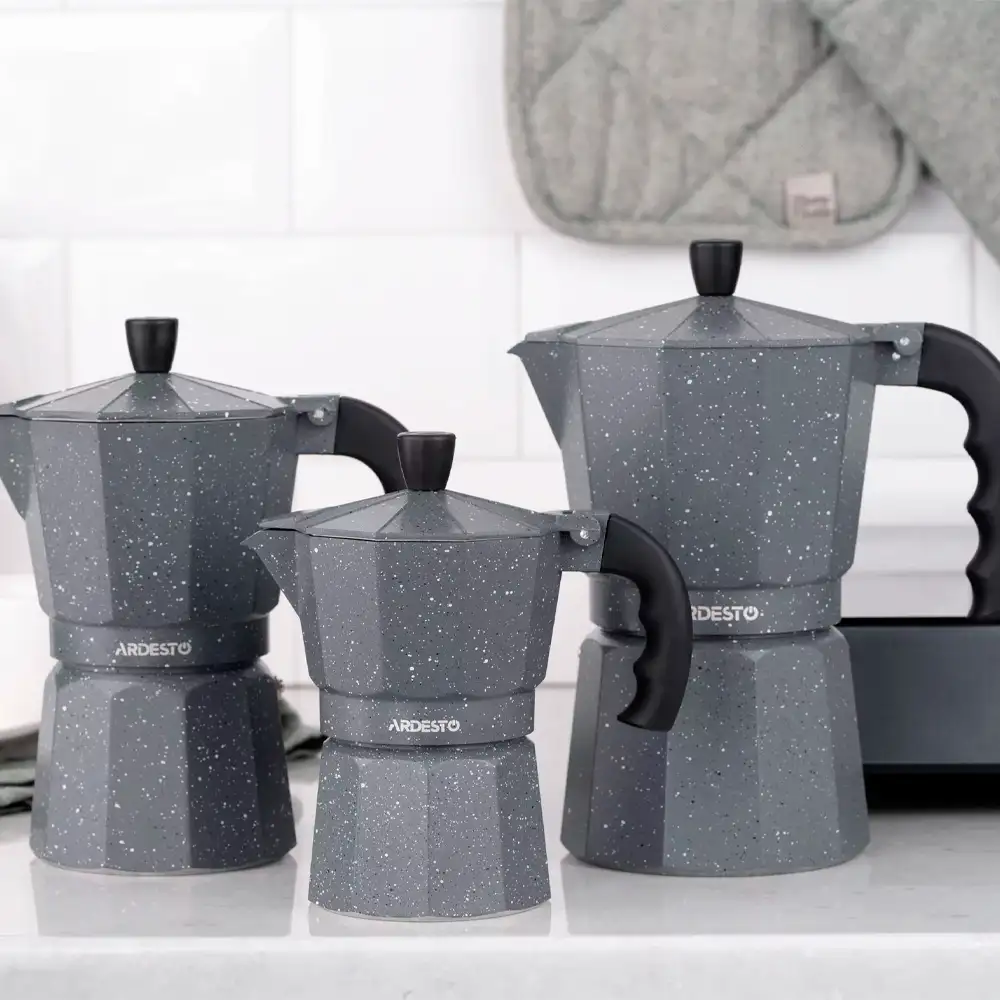 Гейзерная кофеварка ARDESTO Gemini Molise AR0809AGS, 9 чашек - фото 7