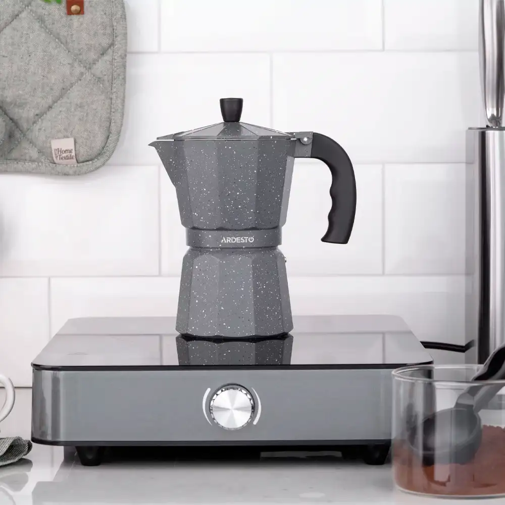 Гейзерная кофеварка ARDESTO Gemini Molise AR0809AGS, 9 чашек - фото 8