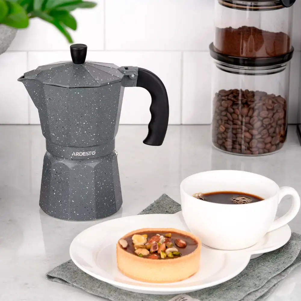 Гейзерная кофеварка ARDESTO Gemini Molise AR0809AGS, 9 чашек - фото 10