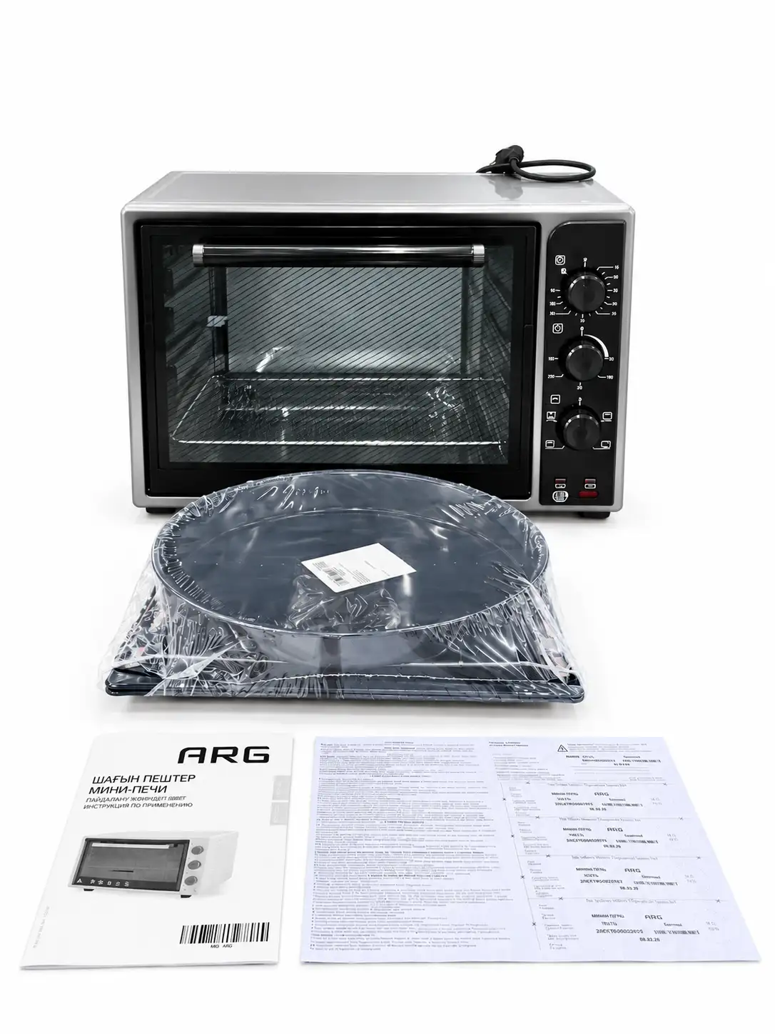 Мини-печь ARG 3618 L KZ Black/Gray - фото 9