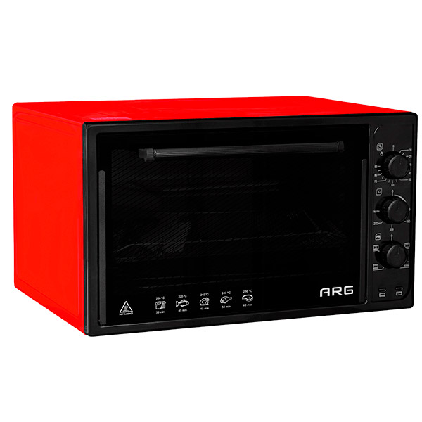 Комплект Мини-печь ARG 3618 L UZ Black/Red + Термос-кружка Verna LC-450GX  - фото 4