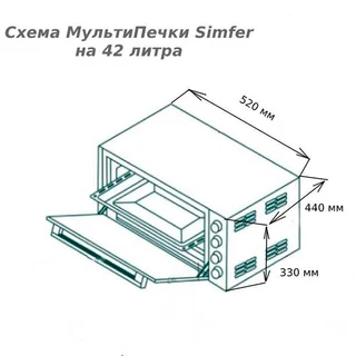 Мини-печь Simfer M4242