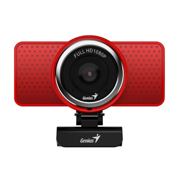 Веб-камера Genius ECam 8000, red, Full-HD 1080p - фото 2