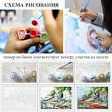 Набор картин по номерам SLP Художники 50х40 см (3 шт) s-hd-005 Климт/Ван Гог/Кацусика Хокусай - фото 8