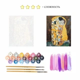 Набор картин по номерам SLP Художники 50х40 см (3 шт) s-hd-005 Климт/Ван Гог/Кацусика Хокусай - фото 7