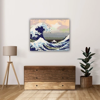 Набор картин по номерам SLP Художники 50х40 см (3 шт) s-hd-005 Климт/Ван Гог/Кацусика Хокусай