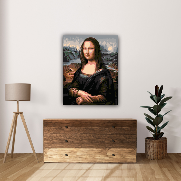 Набор картин по номерам SLP Леонардо Да Винчи 50х40 см (2 шт) s-hd-007 Дама с горностаем/Мона Лиза