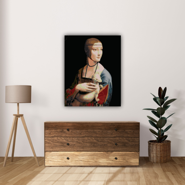 Набор картин по номерам SLP Леонардо Да Винчи 50х40 см (2 шт) s-hd-007 Дама с горностаем/Мона Лиза