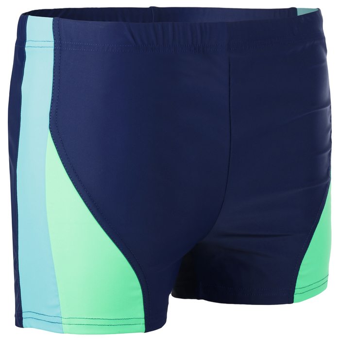 Плавки-шорты взрослые для плавания, размер 56, цвет чёрный/синий 