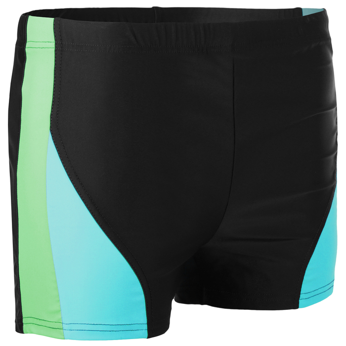 Плавки-шорты взрослые для плавания, размер 58, цвет чёрный/синий 