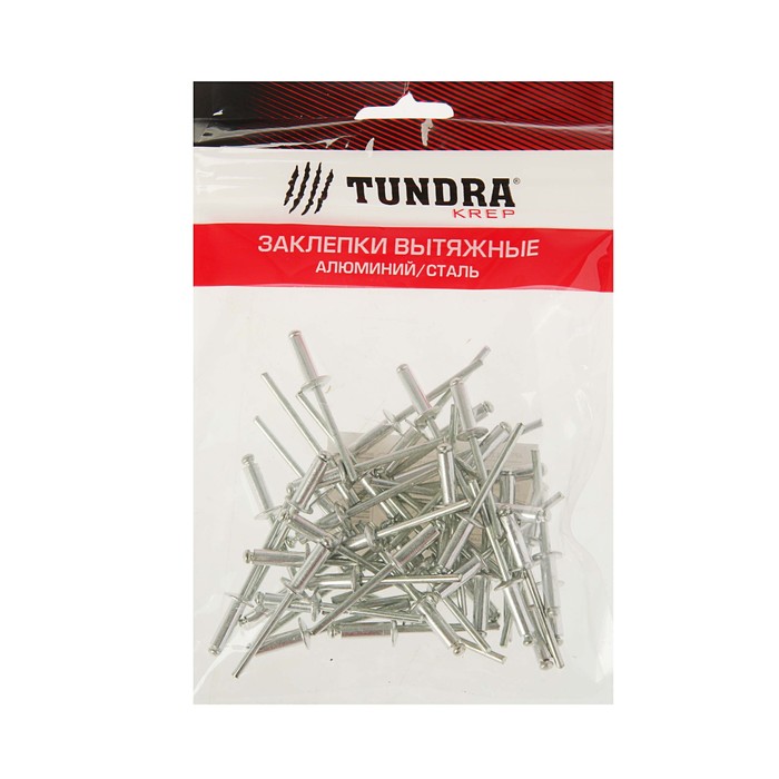 Заклёпки вытяжные TUNDRA krep, алюминий-сталь, 50 шт, 4 х 12 мм 