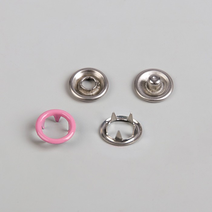 Кнопки рубашечные, d = 9,5 мм, 1000 шт, цвет розовый 