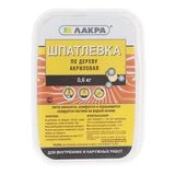 Шпатлевка по дереву Лакра БЕЛЫЙ 0,6 кг 