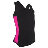 Майка-борцовка с лампасами, размер 32, цвет чёрный-фуксия  - фото 3