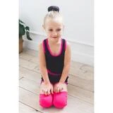 Майка-борцовка с окантовкой, размер 30, цвет чёрный-фуксия  - фото 3