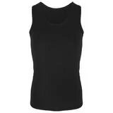 Майка-борцовка с лампасами, размер 34, цвет чёрный/лайм 