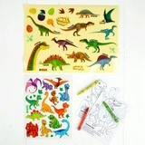 Развивающий набор для творчества "Путешествие с динозаврами" + карандаши, пластилин  - фото 3
