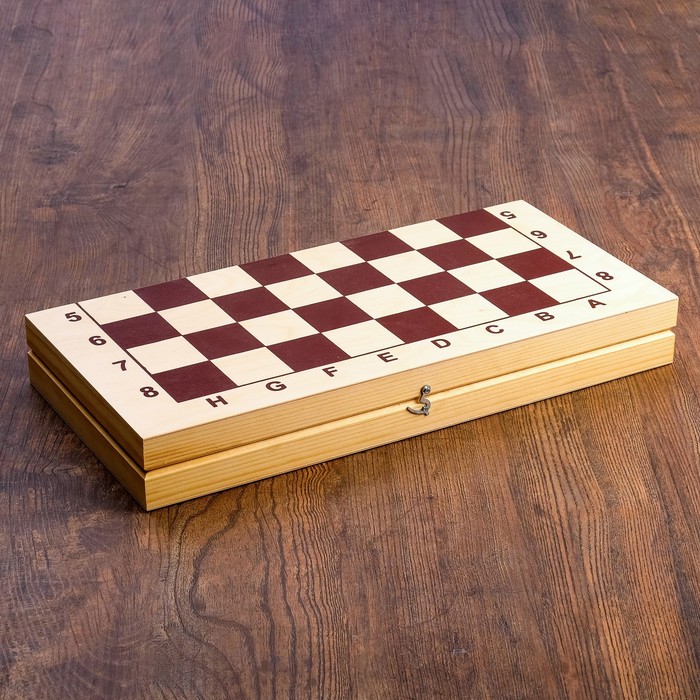 Доска шахматная гроссмейстерская, без фигур, 43х21 см 