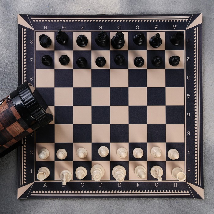 Шахматы в тубусе «Всегда на высоте», р-р поля 33 × 33 см 