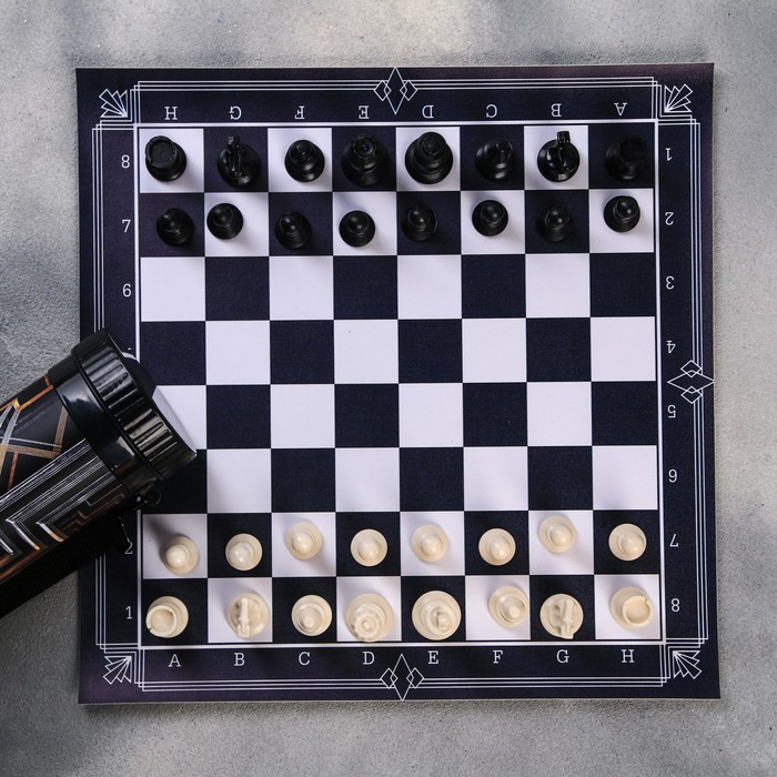 Шахматы в тубусе «Победитель», р-р поля 33 × 33 см 
