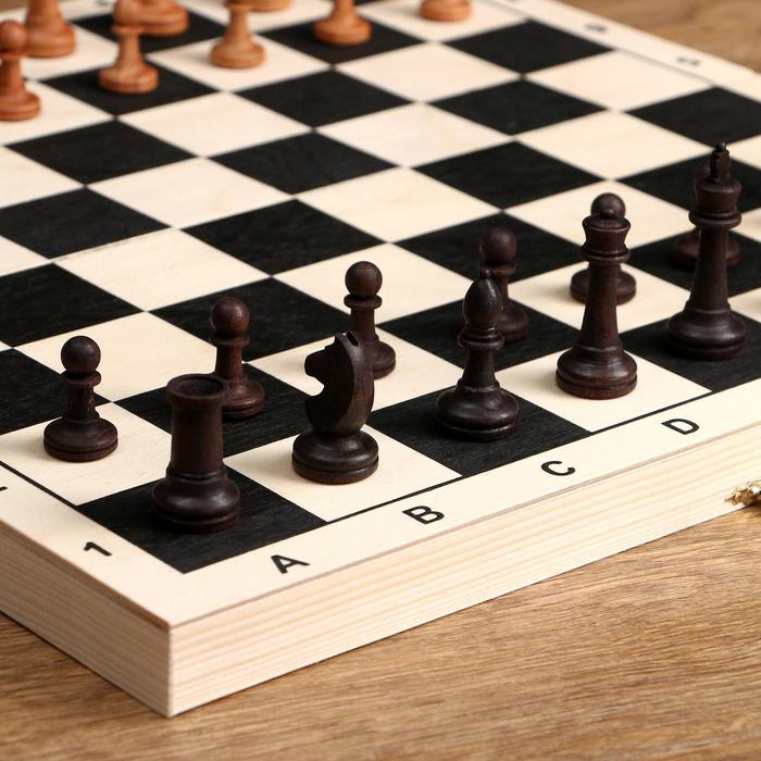 Шахматные фигуры, бук, без утяжеления, король- 6 см, пешка- 3см 