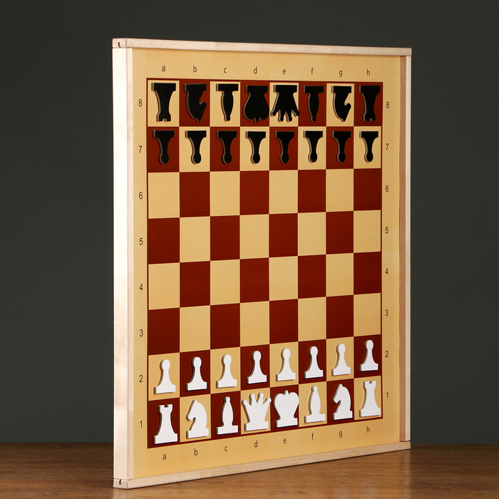 Демонстрационные шахматы магнитные (игровое поле 70х70 см, фигуры полимер, король h=6.3 см) 