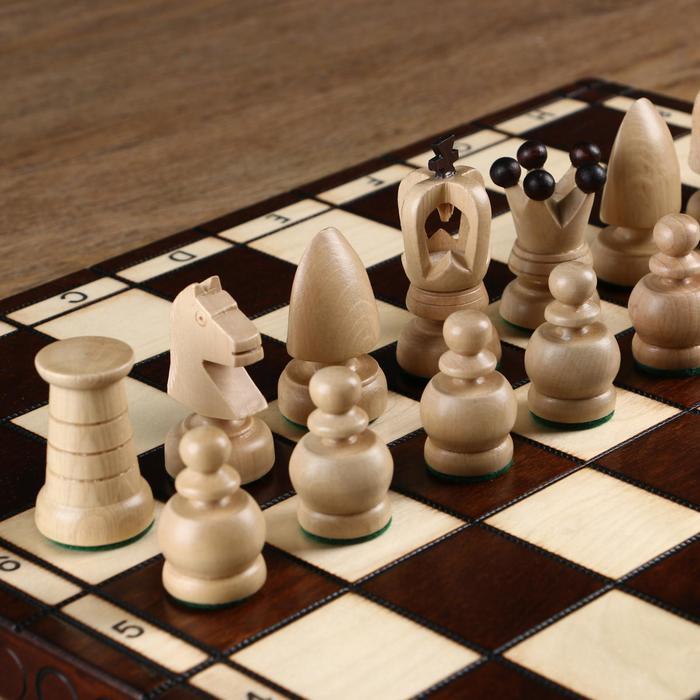 Шахматы "Королевские", 44х44 см, король h=8 см, пешка h-4,5см 