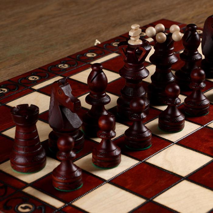 Шахматы "Королевские", 54х54 см, король h=11 см, пешка h-5 см 