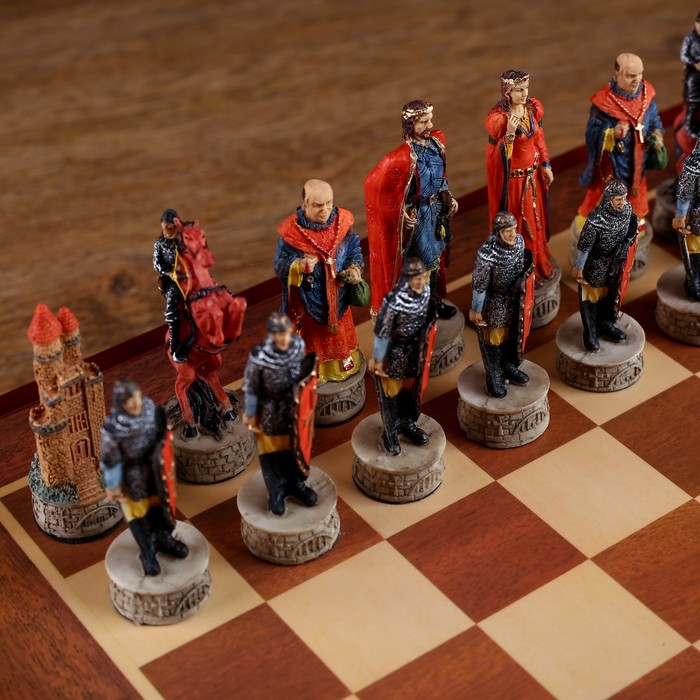 Шахматы сувенирные "Робин Гуд" (доска 36х36х6 см, h=8 см, h=6 см) 