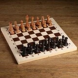 Шахматные фигуры "Российские", утяжеленные (король h=10.5 см, пешка h=5.2 см, бук) 