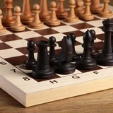 Шахматные фигуры "Российские", утяжеленные (король h=10.5 см, пешка h=5.2 см, бук)  - фото 2
