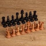Шахматные фигуры "Российские", утяжеленные (король h=10.5 см, пешка h=5.2 см, бук)  - фото 4