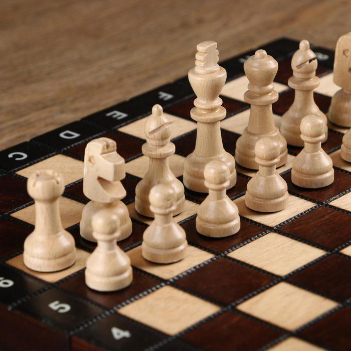 Шахматы ручной работы, 27х27 см, король h=6 см. пешка h- 2,5см 