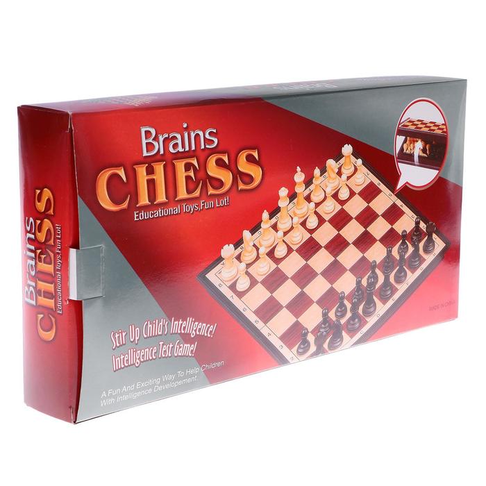 Игра настольная "Шахматы" классические, доска объёмная, 9х17.5 см 