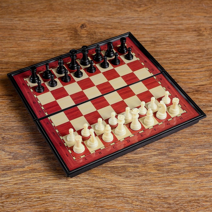 Шахматы магнитные, в коробке, 19х19см 