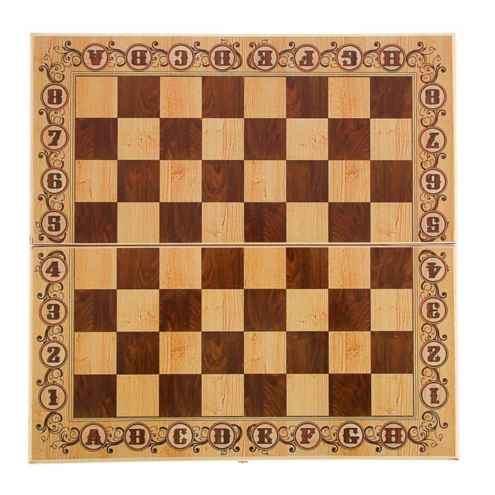Шахматы "Дебют" (доска дерево 40х40 см, фигуры дерево, король h=8 см) 