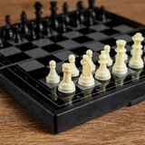 Настольная игра 3 в 1 "Зук": нарды, шахматы, шашки, магнитная доска 19х19 см  - фото 2