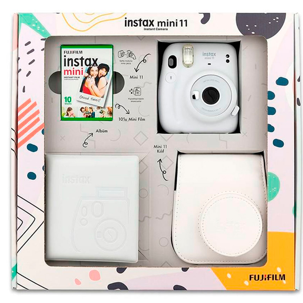 Фотокамера Fujifilm Instax Mini 11 Ice White Bundle Box в Алматы - цены ...