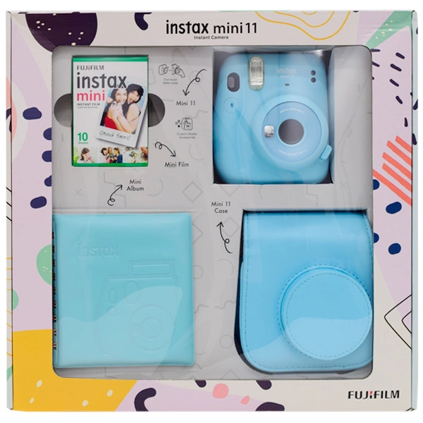 Фотокамера Fujifilm Instax Mini 11 Sky Blue Bundle Box