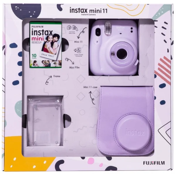 Фотокамера Fujifilm Instax Mini 11 Lilac Purple Acr Frame в подарочной коробке - фото 6
