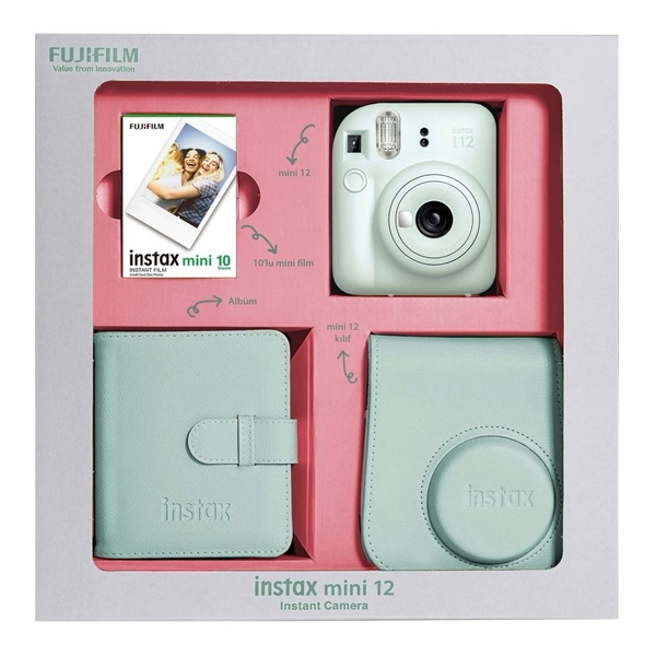 Фотокамера FujiFilm Instax Mini 12 mint green undle box