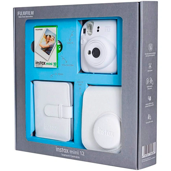 Фотокамера FujiFilm Instax Mini 12 bundle 10 Clay White - фото 3