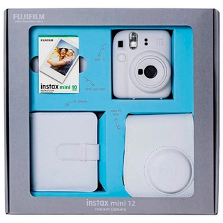 Фотокамера FujiFilm Instax Mini 12 bundle 10 Clay White