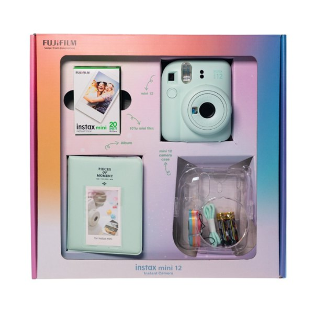 Фотоаппарат моментальной печати fujifilm instax mini 12 mint green bundle 2